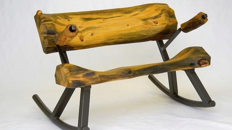 DIY Log Furniture for Dad