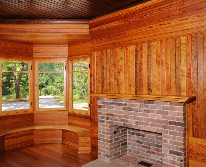 Curly Heart Pine Paneling
