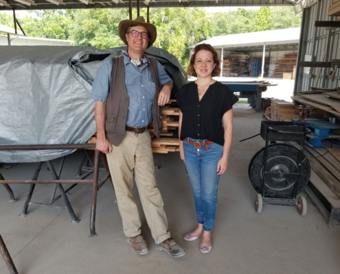 A Goodwin visit with Melissa Wylie of the Florida Trust for Historic Preservation